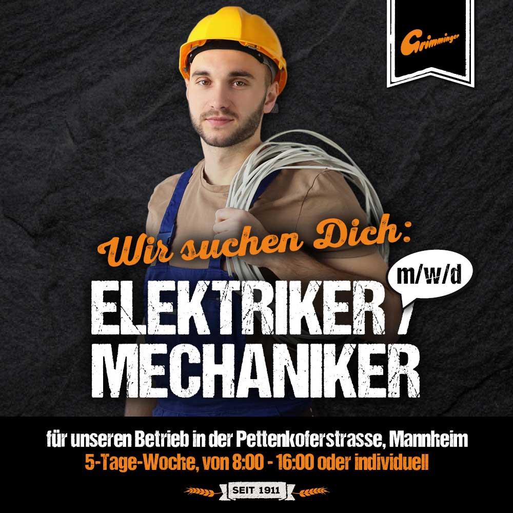 Jobanzeige Elektriker/Mechaniker